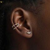 925 Silver Ear Studs Colorful Earrings Geometric Jewelry