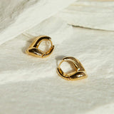 925 Silver Geometric Hoop Earrings Metal Wind Twisted Glossy Party Jewelry