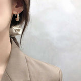 925 Silver Girl Net Eed Stud Earring Heart-Shaped