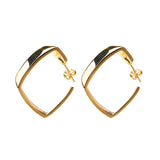 925 Silver Girl Net Eed Stud Earring Heart-Shaped