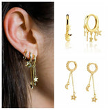 925 Silver Heart Hoop Earrings Silver Pendant For Women