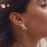 925 Silver Metal Wings Stud Earrings For Women