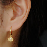 925 Silver Pearls Hoop Earrings For Women - Fine Jewelry