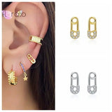 925 Sterling Silver CZ Crystal Stud Earrings for Women