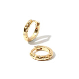 925 Silver Punk Hoop Earrings Star Zircon Jewelry