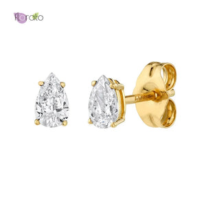 925 Silver Rainbow Crystal Stud Earrings Zircon Women Birthday