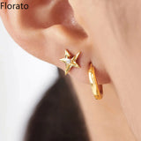 925 Silver Star/Heart Stud Earrings for Women