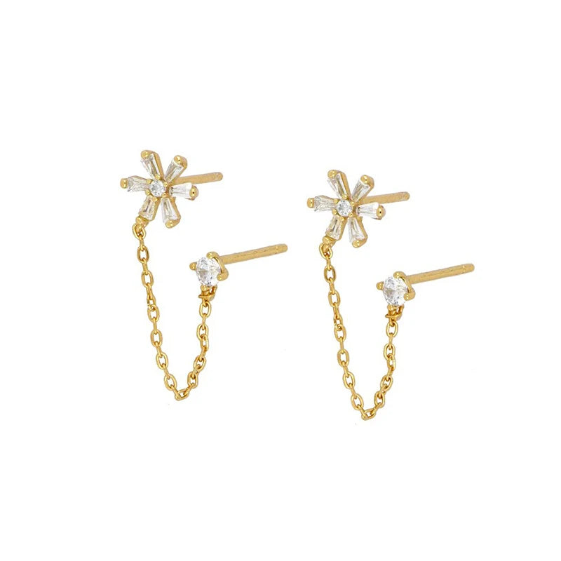 925 Silver Star/Heart Stud Earrings for Women