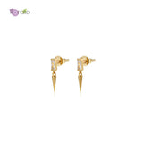 925 Silver Ear Needle Stud Earrings Modern Jewelry