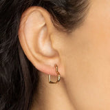 925 Silver Vintage Hoop Earring for Women Geometric Party Jewelry Gift
