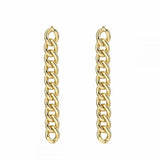 925 Silver Zircon Tassel Stud Earrings Party Huggie Jewelry