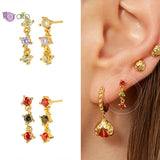 Bohemian Heart Shaped Stud Earrings for Women