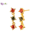 Bohemian Heart Shaped Stud Earrings for Women