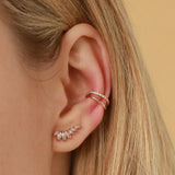 925 Silver Crystal Stud Earrings for Women Wedding