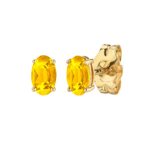 925 Silver Yellow Zircon Pendant Hoop Earrings Enamel Heart Wedding Jewelry
