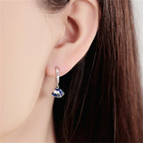 925 Silver Eardrop Sparkling Aircraft Wedding Earring