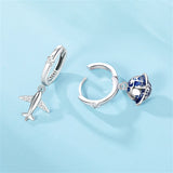 925 Silver Eardrop Sparkling Aircraft Wedding Earring