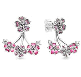 925 Silver Air Balloon & Heart Stud Earrings Wedding Gift