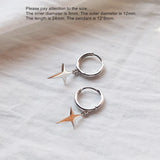 925 Silver Drop Cross Earring Ear Ring Classic Design