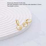 925 Silver Earring Eight Pointed Star Sun Moon Zircon Drop Earring