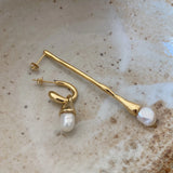Baroque Pearl Stud Earrings for Women