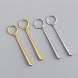925 Silver Earring Baseball-shaped Pendant Long Earring Woman Girl Jewelry