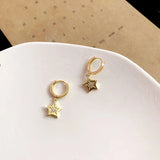 925 Silver Earring Baseball-shaped Pendant Long Earring Woman Girl Jewelry