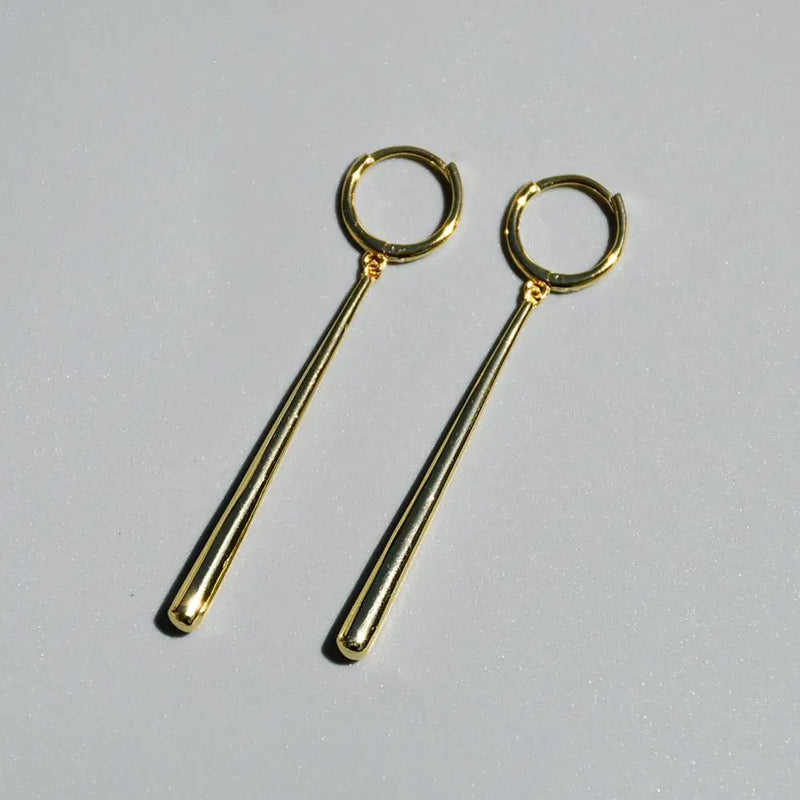 925 Silver Earring Baseball-shaped Pendant Long Earring Woman Girl Jewelry