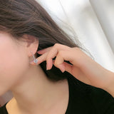 925 Silver Earring Butterfly Bow Tie Tassel Chain Long Earring Woman Ear Je