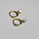 925 Silver Earring Zircon Pendant Drop Earring Sweet Girl Ear Jewelry