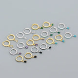 925 Silver Zircon Water Droplets Drop Earring French Style Ear Jewelry