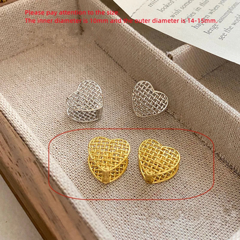 925 Silver Geometric Knitting Earring Set