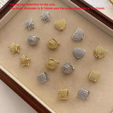 925 Silver Geometric Knitting Earring Set