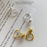 925 Silver Earring Geometry Oval Heart Star Drop Earring