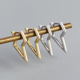 925 Silver Earring Lightning Zircon Drop 3-layer Ear Ring Woman Girl Jewel