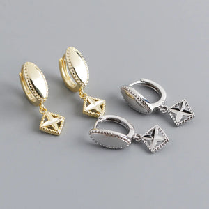 925 Silver Earring Zircon Pendant Drop Earring