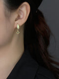 925 Silver Earring Zircon Pendant Drop Earring