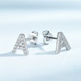 925 Silver Earring A Clear Zirconia Stud