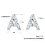 925 Silver Earring A Clear Zirconia Stud