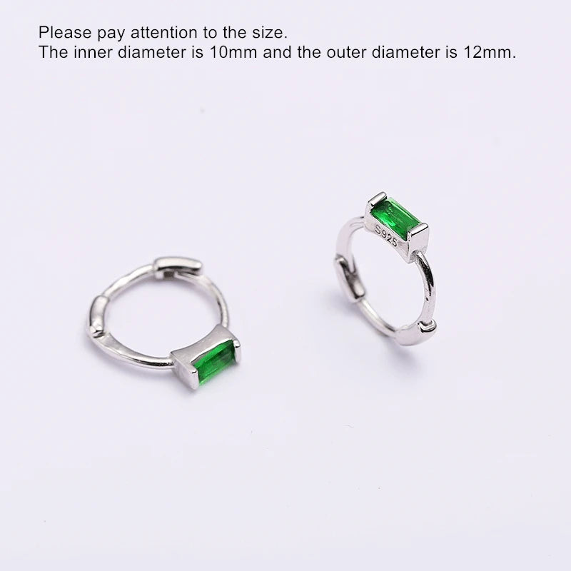 925 Silver Pearl Ear Ring Green Zircon Earring