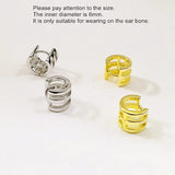 925 Silver Earring Wide-Geometric Ear Ring Boy Girl Ear Jewelry