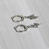 925 Sterling Silver Zircon Lightning Earring