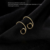 925 Silver Personalized C Shape Zircon Ear Ring Jewelry