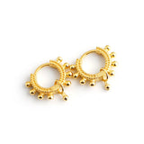 925 Silver Earring Punk Rivet Bead Circle Ear Nail Girl Boy Ear Jewelry