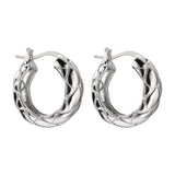 925 Silver Wide Oval Ear Ring Big Earring