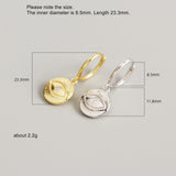 925 Silver Earring Zircon Cross Eye Totem Drop Earring