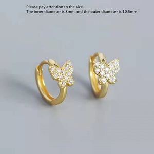 925 Silver Earring Geometric Cross Lines Ear Ring