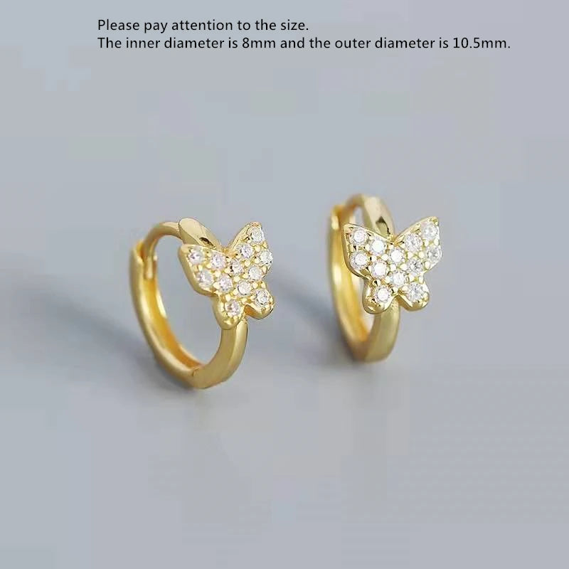 925 Silver Earring Geometric Cross Lines Ear Ring