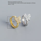 925 Silver Earring Geometric Cross Lines Ear Ring