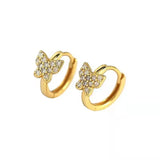 925 Silver Earring Geometric Cross Lines Ear Ring